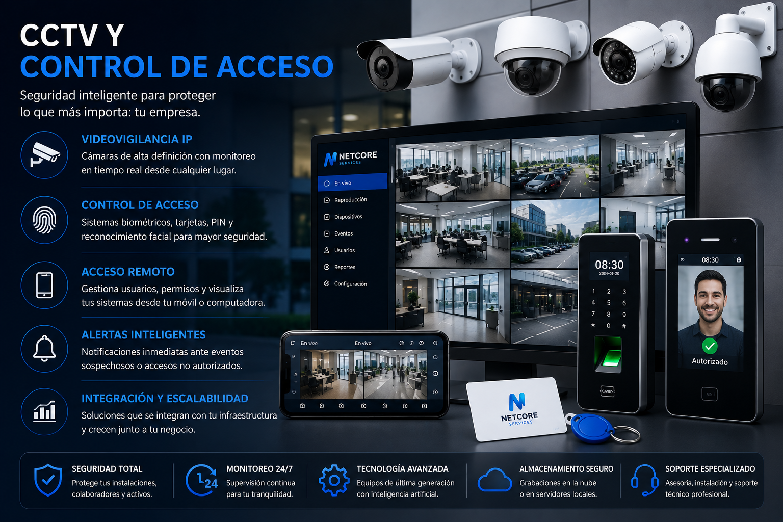 Cámaras de Seguridad y Control de Acceso